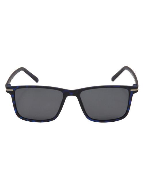 hrinkar men women boys & girls retro square & sunglasses blue frame, grey lens (medium) - 18243875 - Very Small Image - 1