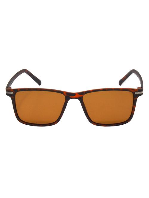 hrinkar men women boys & girls retro square & sunglasses brown frame, brown lens (medium) - 18243877 - Very Small Image - 1