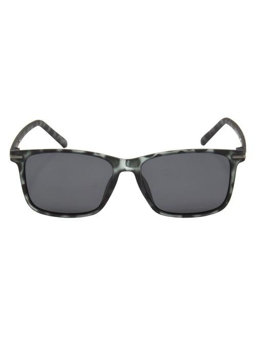 hrinkar men women boys & girls retro square & sunglasses grey frame, clear lens (medium) - 18243887 - Very Small Image - 1