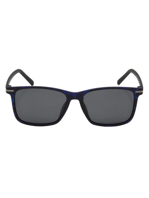 hrinkar men women boys & girls retro square & sunglasses blue frame, grey lens (medium) - 18243888 - Very Small Image - 1
