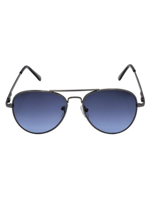 hrinkar men women boys & girls aviator & sunglasses grey frame, blue lens (medium) - 18243898 - Very Small Image - 1