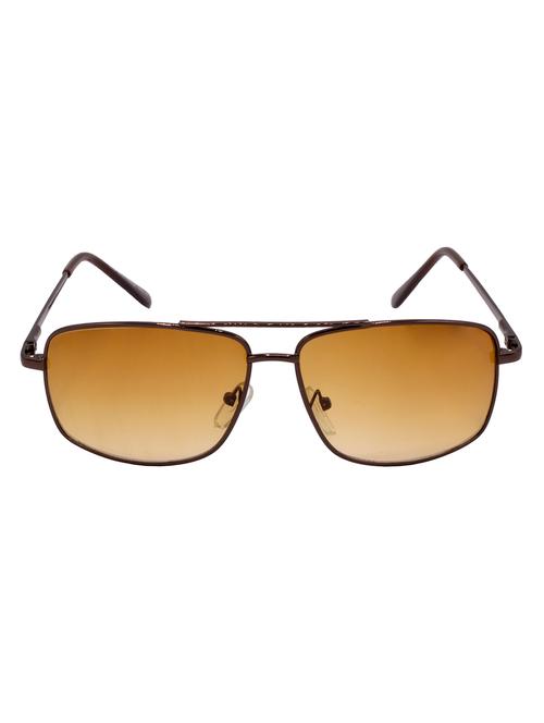 hrinkar men women boys & girls rectangular & sunglasses brown frame, brown lens (medium) - 18243903 - Very Small Image - 1