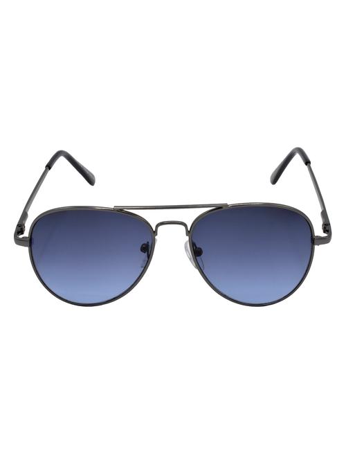 hrinkar men women boys & girls aviator & sunglasses grey frame, blue lens (medium) - 18243918 - Very Small Image - 1