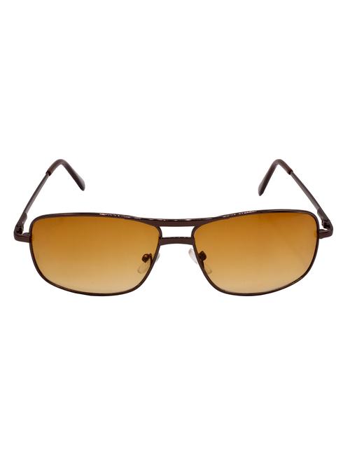hrinkar men women boys & girls rectangular & sunglasses brown frame, brown lens (medium) - 18243922 - Very Small Image - 1