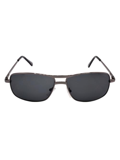 hrinkar men women boys & girls rectangular & sunglasses grey frame, black lens (medium) - 18243923 - Very Small Image - 1