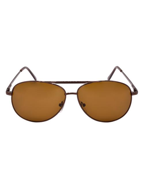 hrinkar men women boys & girls aviator & sunglasses brown frame, brown lens (medium) - 18243930 - Very Small Image - 1