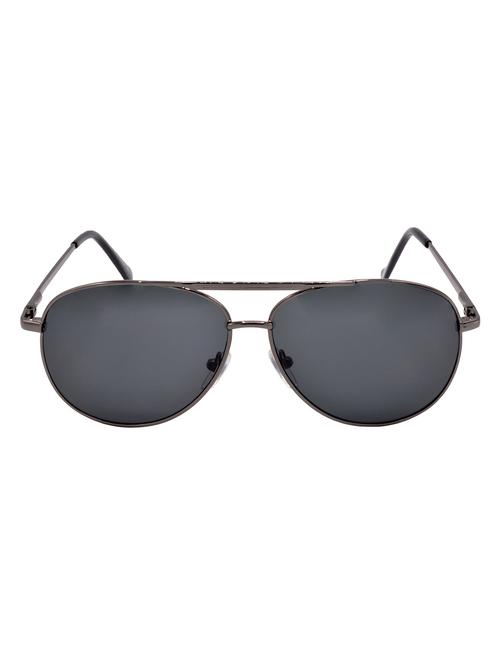 hrinkar men women boys & girls aviator & sunglasses grey frame, black lens (medium) - 18243932 - Very Small Image - 1