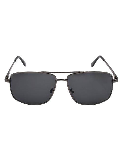 hrinkar men women boys & girls rectangular & sunglasses grey frame, black lens (medium) - 18243946 - Very Small Image - 1