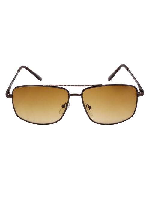 hrinkar men women boys & girls rectangular & sunglasses brown frame, clear lens (medium) - 18243964 - Very Small Image - 1
