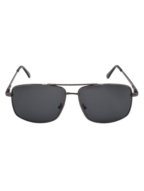 hrinkar men women boys & girls rectangular & sunglasses grey frame, black lens (medium) - 18243968 - Very Small Image - 1