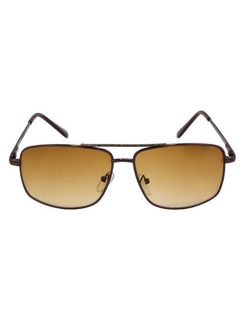 hrinkar men women boys & girls rectangular & sunglasses brown frame, clear lens (medium) - 18243975 - Very Small Image - 1