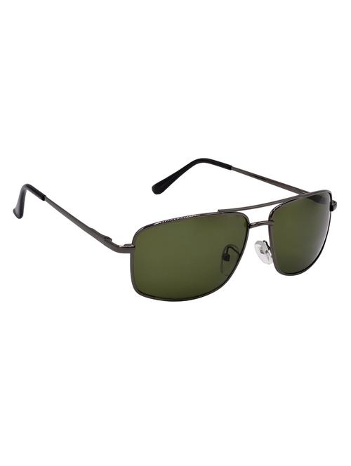 hrinkar men women boys & girls rectangular & sunglasses grey frame, green lens (medium) - 18243981 - Very Small Image - 1
