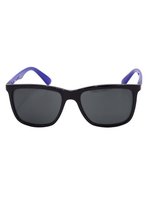 hrinkar men women boys & girls rectangular & sunglasses black & blue frame, grey lens (medium) - 18243999 - Very Small Image - 1