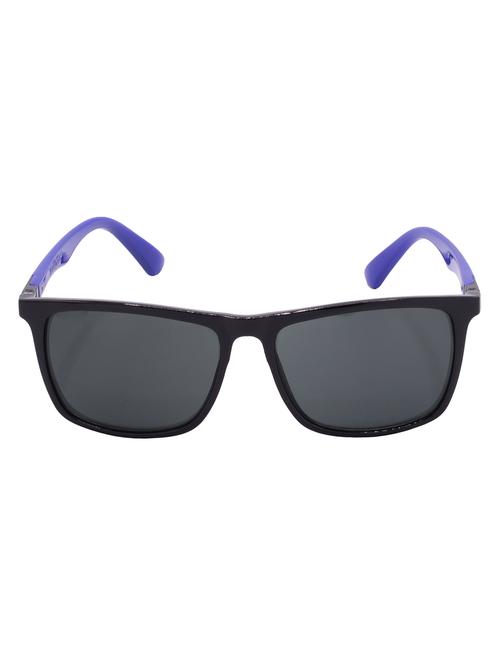 hrinkar men women boys & girls rectangular & sunglasses black & blue frame, grey lens (medium) - 18244019 - Very Small Image - 1