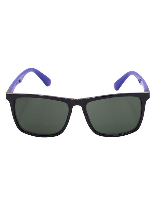 hrinkar men women boys & girls rectangular & sunglasses black & blue frame, green lens (medium) - 18244020 - Very Small Image - 1