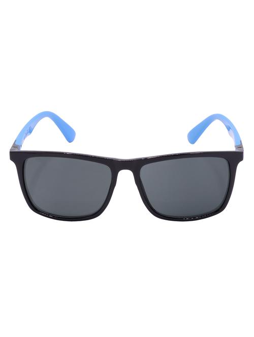 hrinkar men women boys & girls rectangular & sunglasses black & sky blue frame, grey lens (medium) - 18244023 - Very Small Image - 1