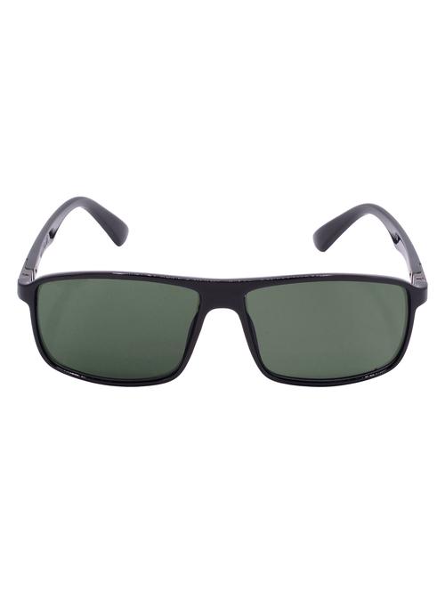 hrinkar men women boys & girls rectangular & sunglasses black frame, green lens (medium) - 18244028 - Very Small Image - 1