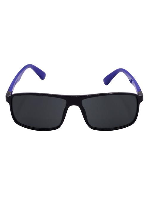 hrinkar men women boys & girls rectangular & sunglasses black & blue frame, grey lens (medium) - 18244029 - Very Small Image - 1