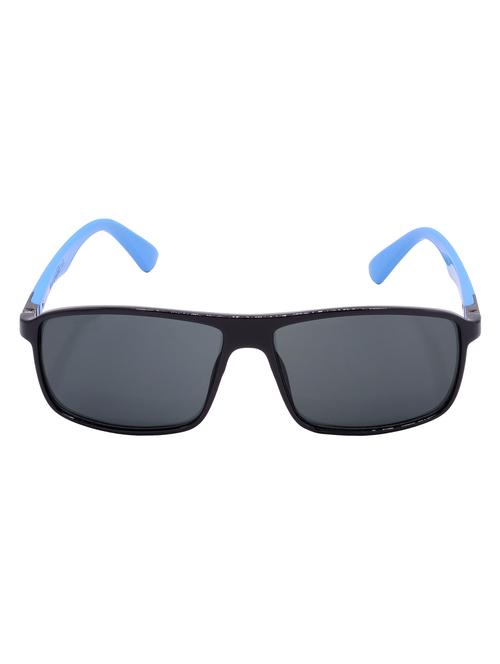 hrinkar men women boys & girls rectangular & sunglasses black & sky blue frame, grey lens (medium) - 18244033 - Very Small Image - 1