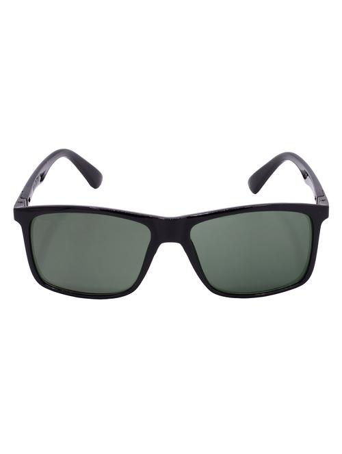hrinkar men women boys & girls rectangular & sunglasses black frame, green lens (medium) - 18244038 - Very Small Image - 1