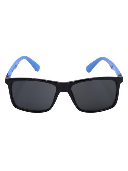 hrinkar men women boys & girls rectangular & sunglasses black & sky blue frame, grey lens (medium) - 18244043 - Very Small Image - 1