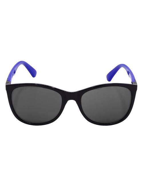 hrinkar men women boys & girls cat-eye & sunglasses black & blue frame, grey lens (medium) - 18244049 - Very Small Image - 1