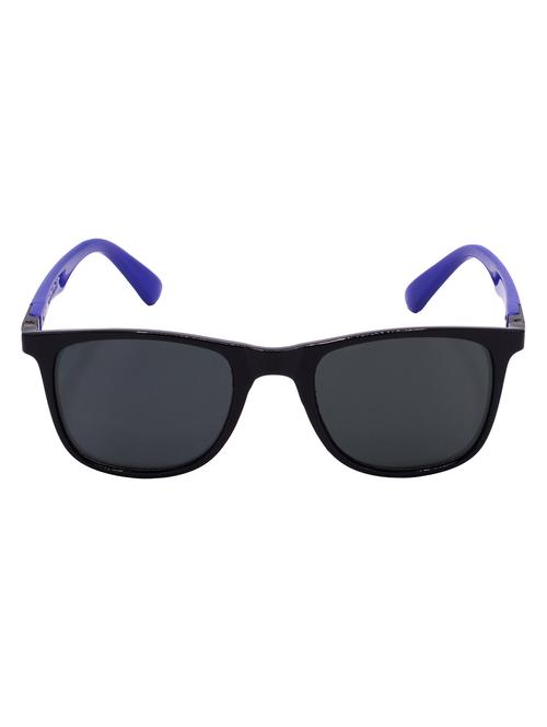 hrinkar men women boys & girls rectangular & sunglasses black & blue frame, grey lens (medium) - 18244065 - Very Small Image - 1