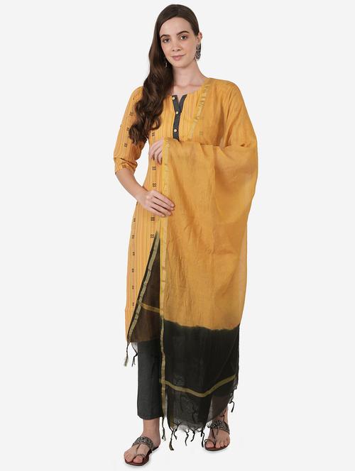 yellow cotton suit set - 18244290 - Very Small Image - 1