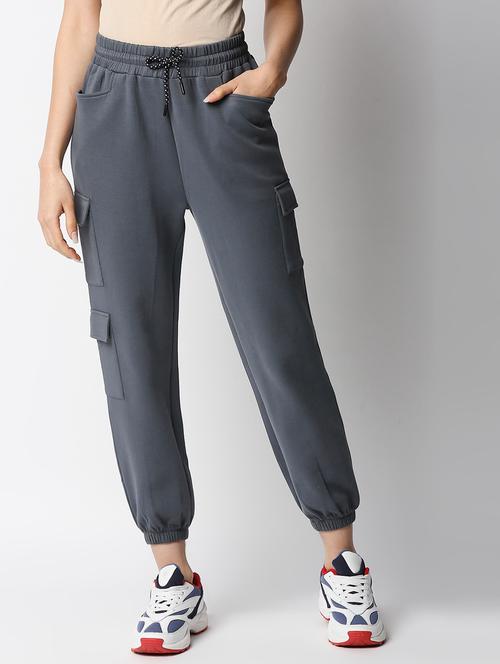 drawstring waist solid jogger - 18244321 - Very Small Image - 1