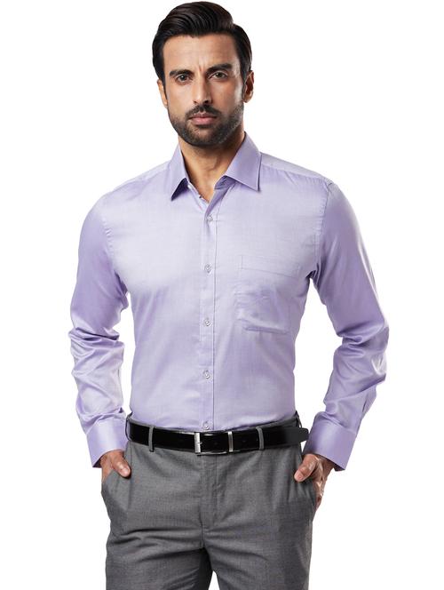 purple solid casual shirt - 18244356 - Very Small Image - 1