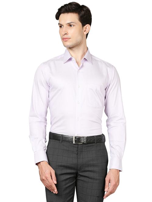 white texured casual shirt - 18244363 - Very Small Image - 1