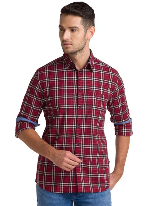 red checkered casual shirt - 18244375 - Very Small Image - 1