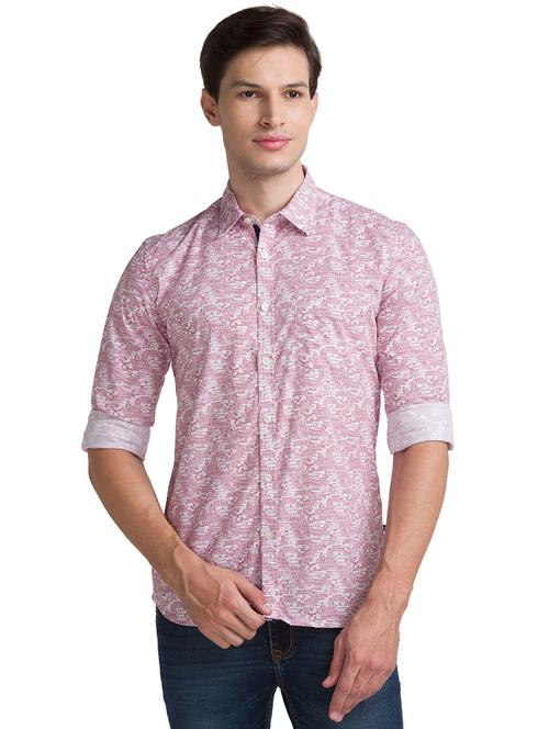red printed casual shirt - 18244391 - Very Small Image - 1