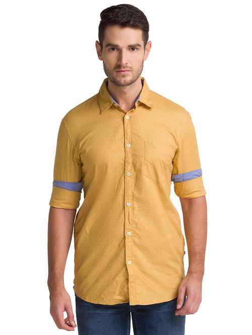 yellow printed casual shirt - 18244395 - Very Small Image - 1