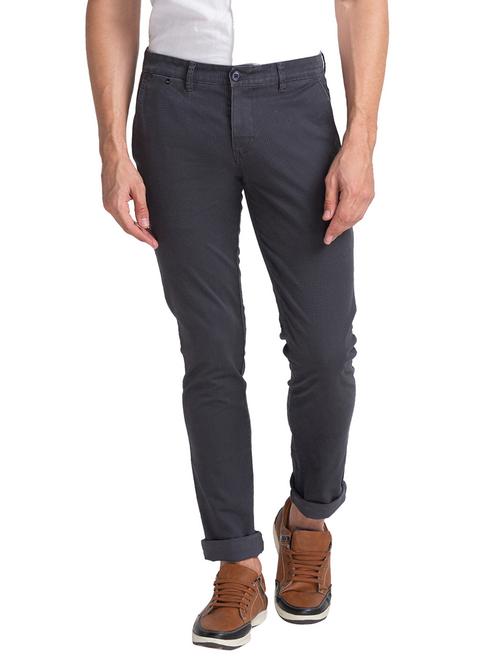 grey checkered casual trouser - 18244746 - Very Small Image - 1