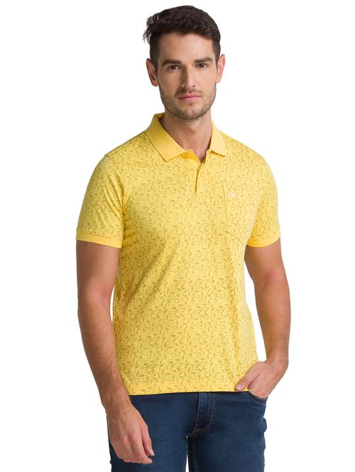 yellow printed polo t-shirt - 18244811 - Very Small Image - 1