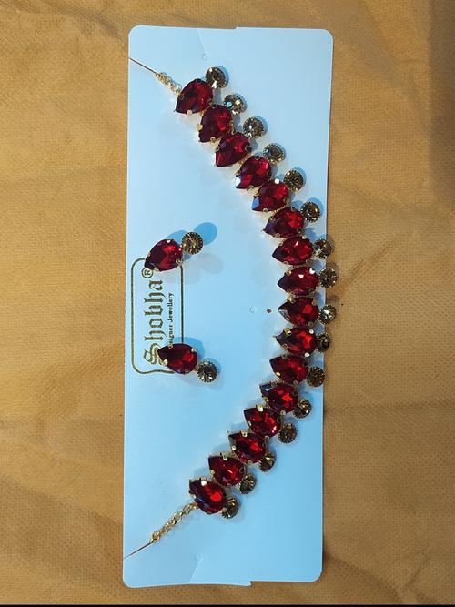 neck laces for women red color - 18246498 - Very Small Image - 1