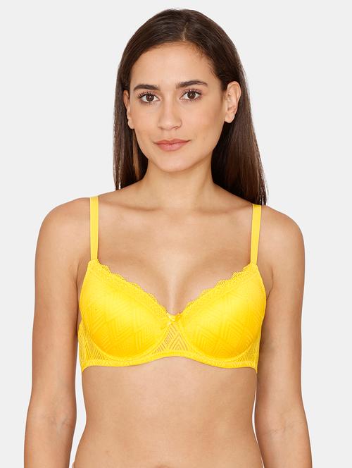yellow solid t-shirt bra - 18246969 - Very Small Image - 1