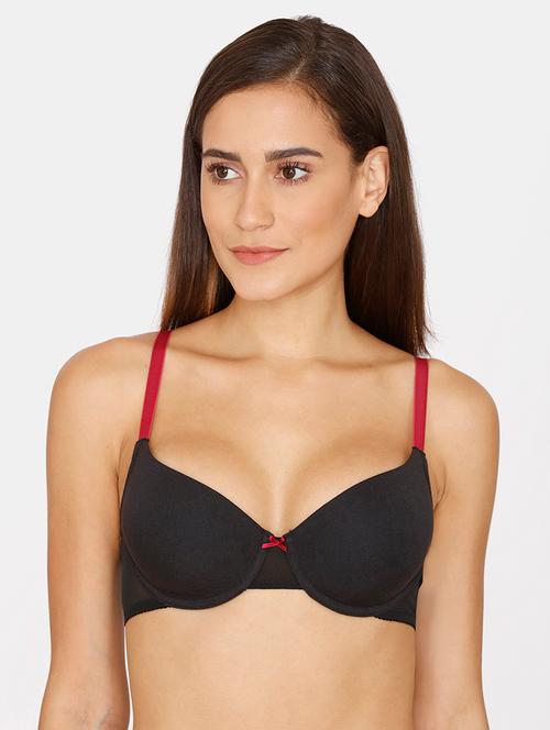 black solid t-shirt bra - 18246985 - Very Small Image - 1