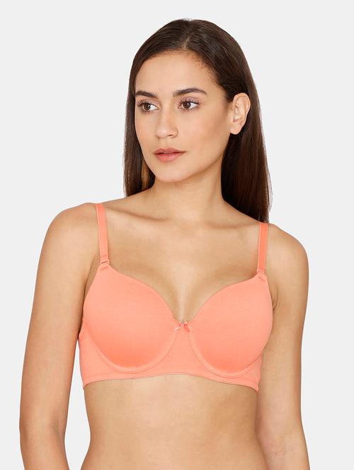 orange solid t-shirt bra - 18246988 - Very Small Image - 1