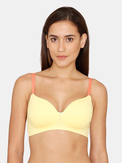 yellow solid t-shirt bra - 18247004 - Very Small Image - 1