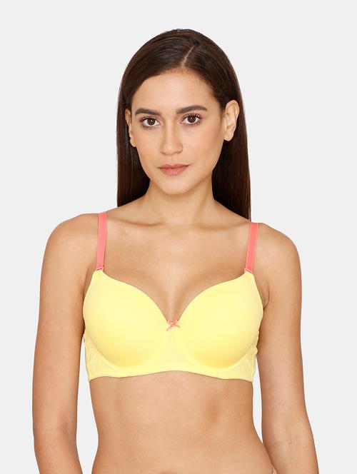 yellow solid t-shirt bra - 18247021 - Very Small Image - 1