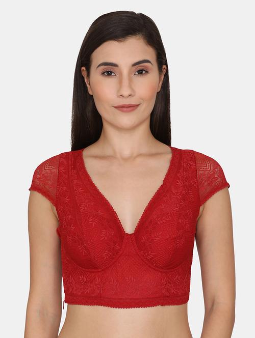 red solid regular bra - 18247031 - Very Small Image - 1