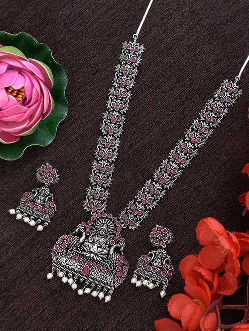 red brass necklace set - 18247536 - Very Small Image - 1