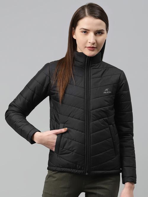 long sleeved solid quilted & padded jacket - 18247788 - Very Small Image - 1