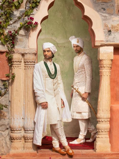 wedding men's pagadi saafa clothing - 18247960 - Very Small Image - 1