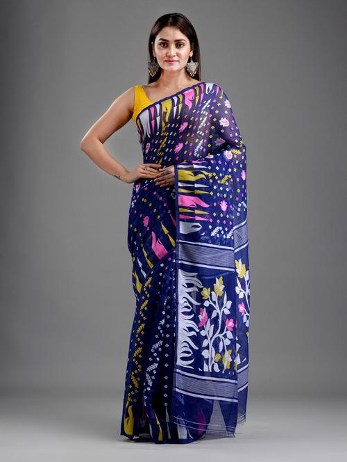 self design handloom saree - 18248067 - Very Small Image - 1