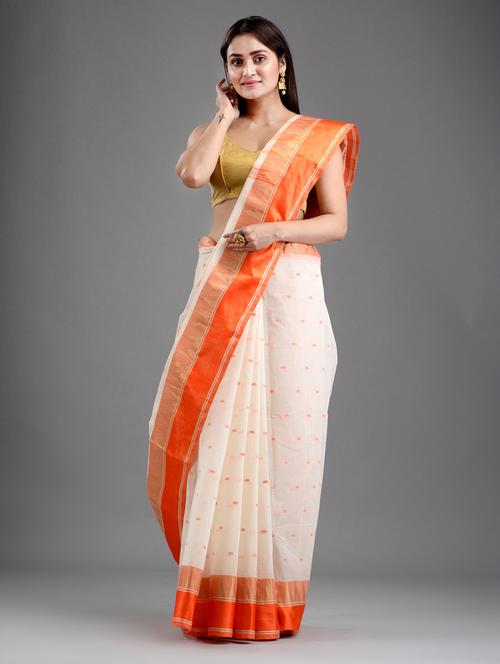 self design handloom saree - 18248092 - Very Small Image - 1