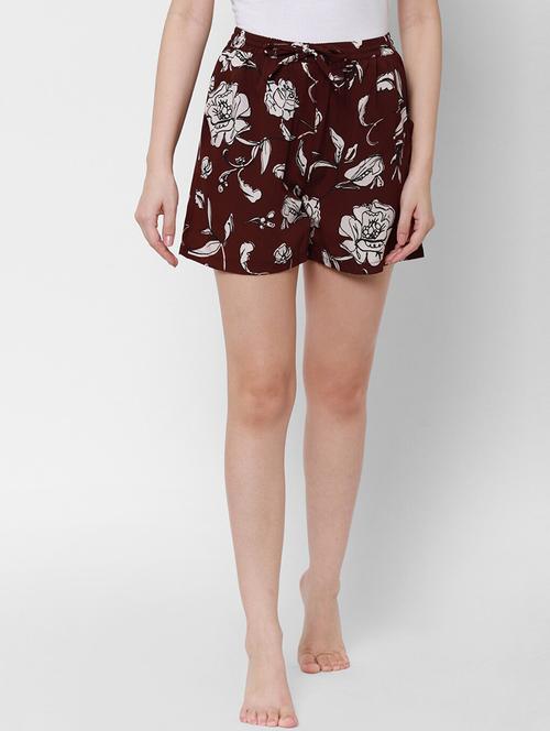 brown floral regular short - 18248168 - Very Small Image - 1