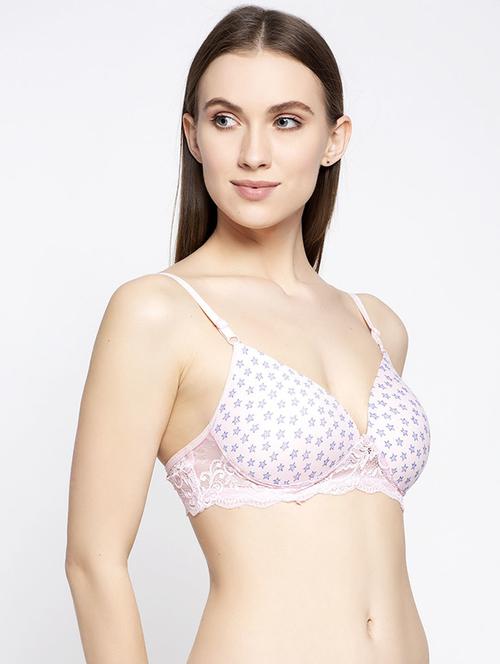 pink printed t-shirt bra - 18248309 - Very Small Image - 1